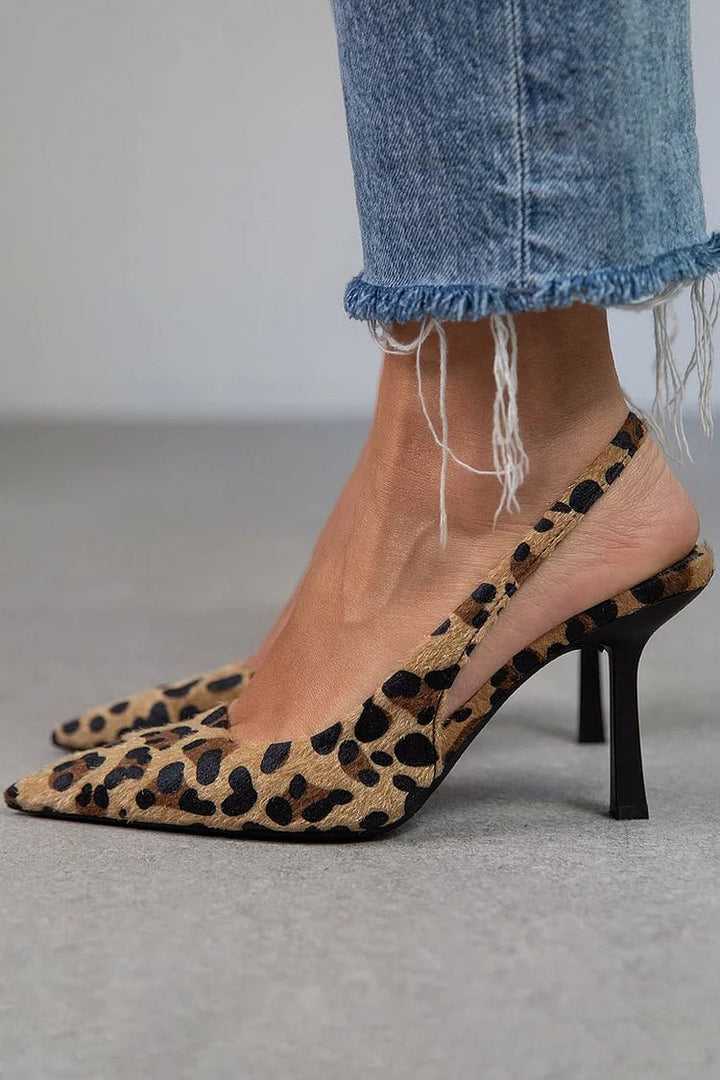 Leonora | Elegante mocassino stampato leopardato