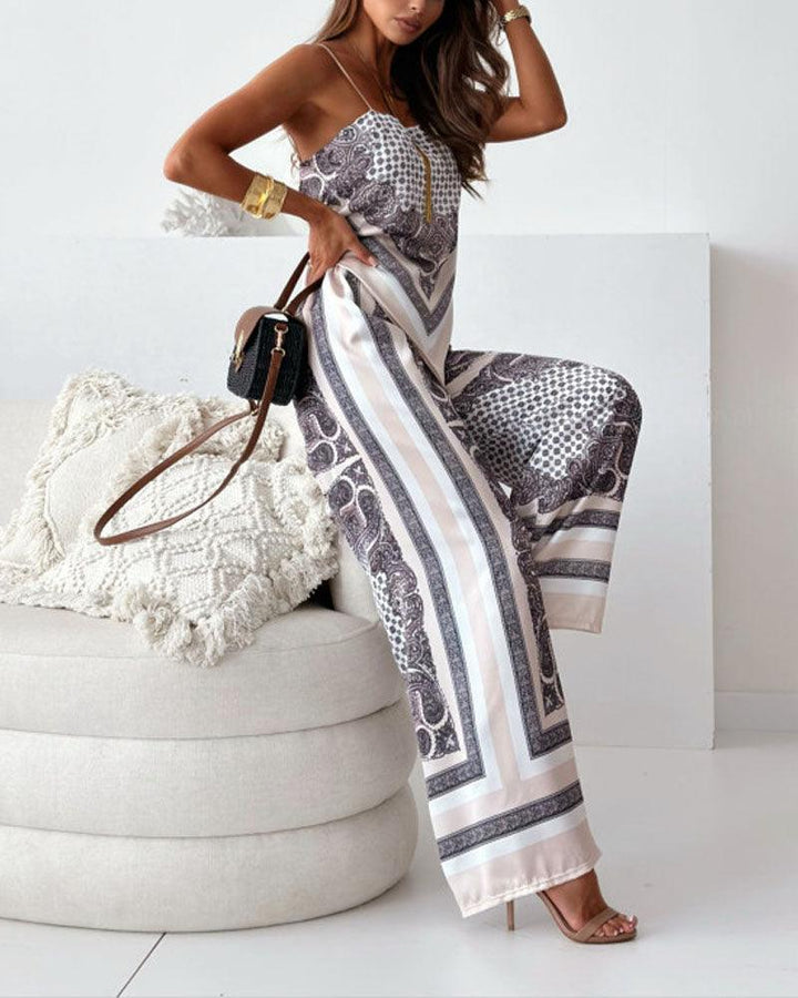 Helen | Set di Vestito Due Pezzi Stile Elegante con Lacci e Pantaloni Pronto per le Vacanze