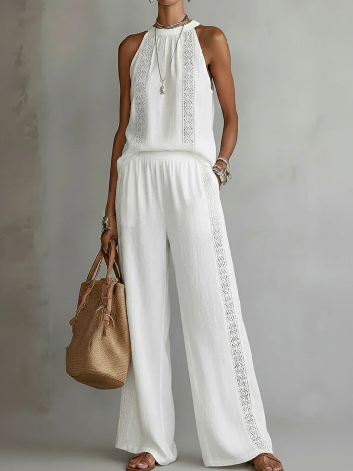 Camilla | Elegante Set Due Pezzi in Lino