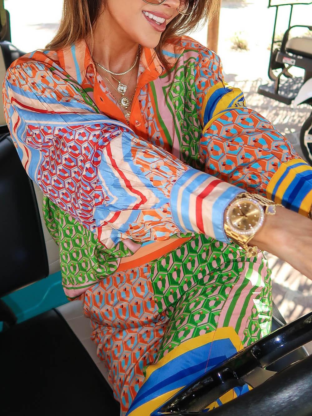 Josephine | Camicia Unica Colorata in Stile Tropicale
