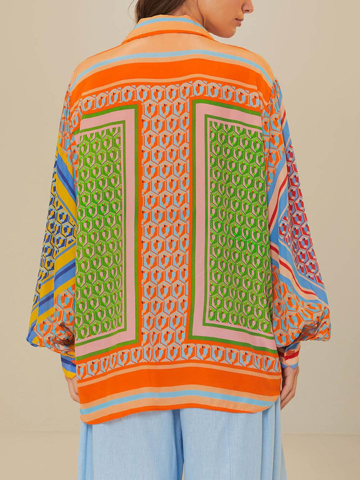Josephine | Camicia Unica Colorata in Stile Tropicale