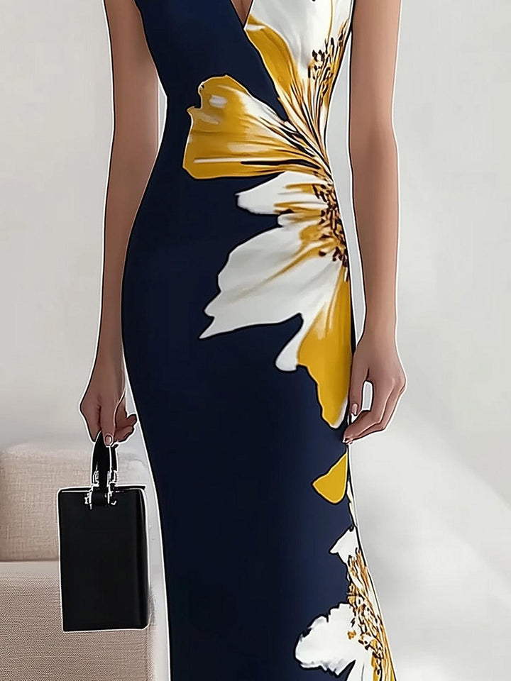 Lily | Vestito Midi Elegante da Lavoro per Festival in Stile Glam da Spiaggia
