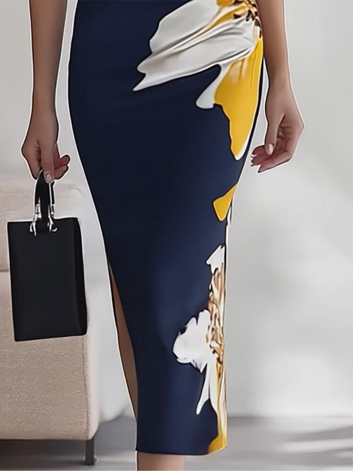 Lily | Vestito Midi Elegante da Lavoro per Festival in Stile Glam da Spiaggia