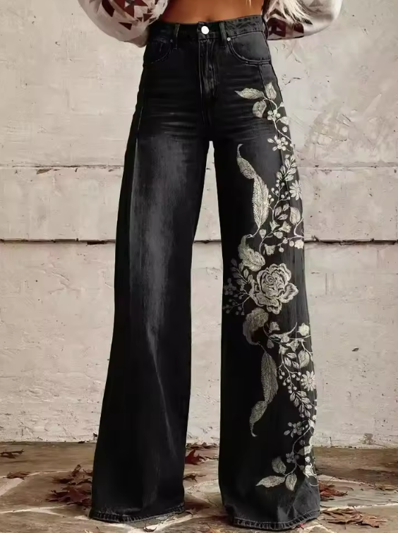 ECSLISSI - Pantaloni Eleganti Bohemien
