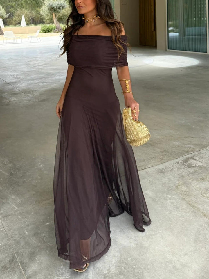 Camila | Vestito Maxi Elegante in Mesh