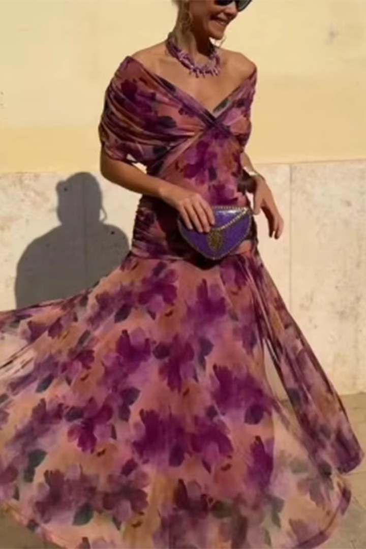 ANA | ABITO MAXI PLEAT ELEGANTE