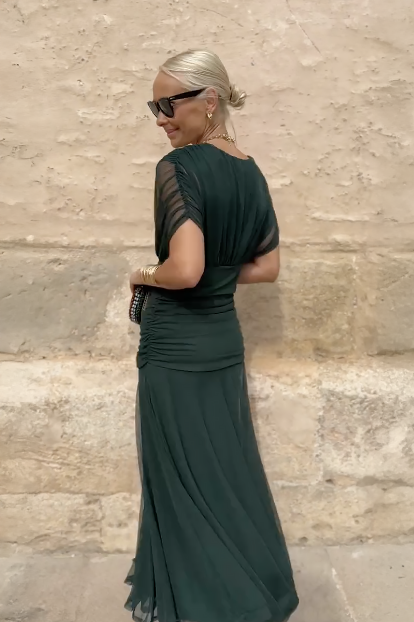 ANA | ABITO MAXI PLEAT ELEGANTE