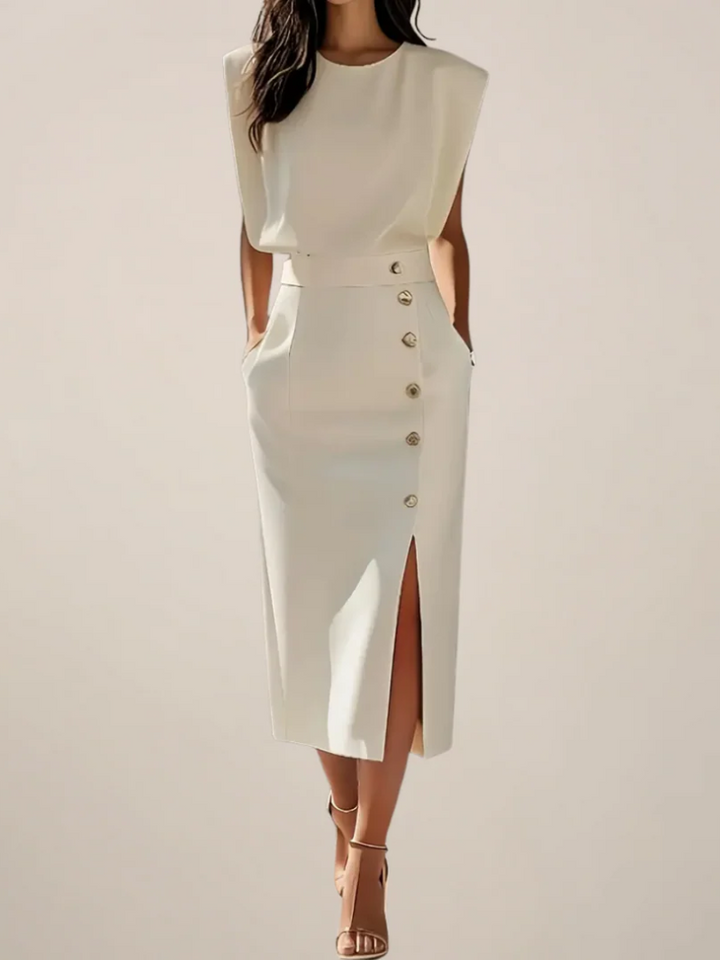 Dolly - Abito Midi con Spacco Laterale