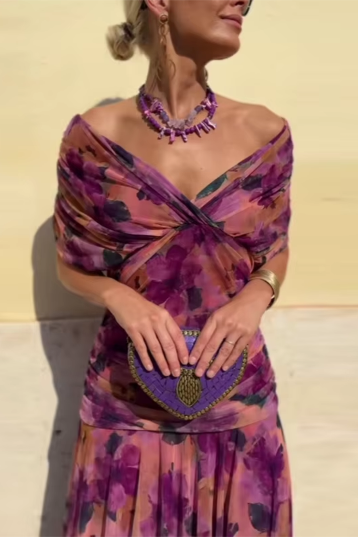 ANA | ABITO MAXI PLEAT ELEGANTE