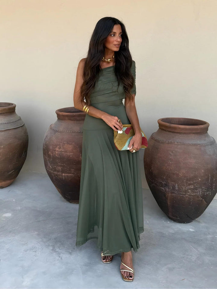 Camila | Vestito Maxi Elegante in Mesh