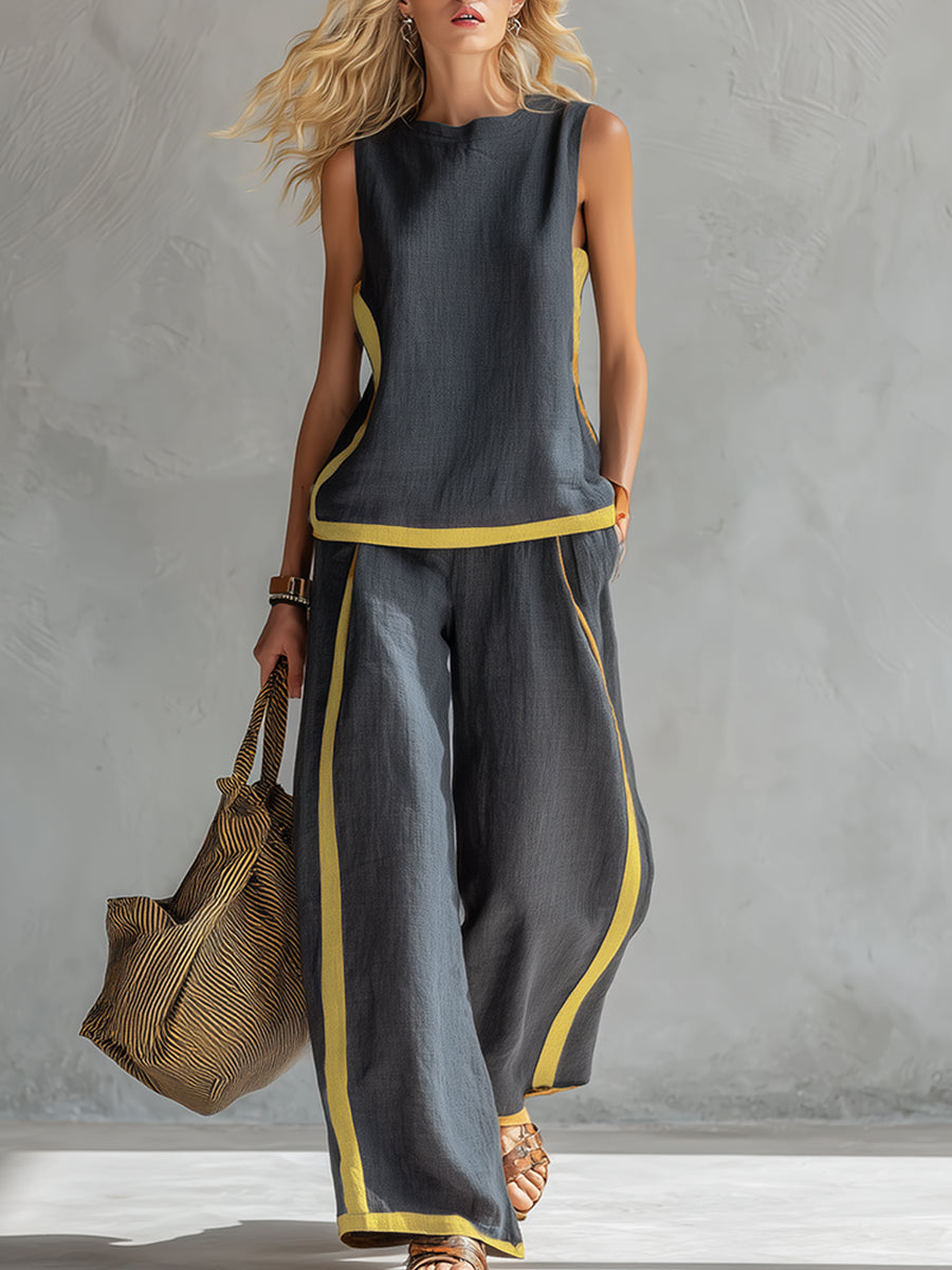 Mae | Set in Lino a Due Pezzi