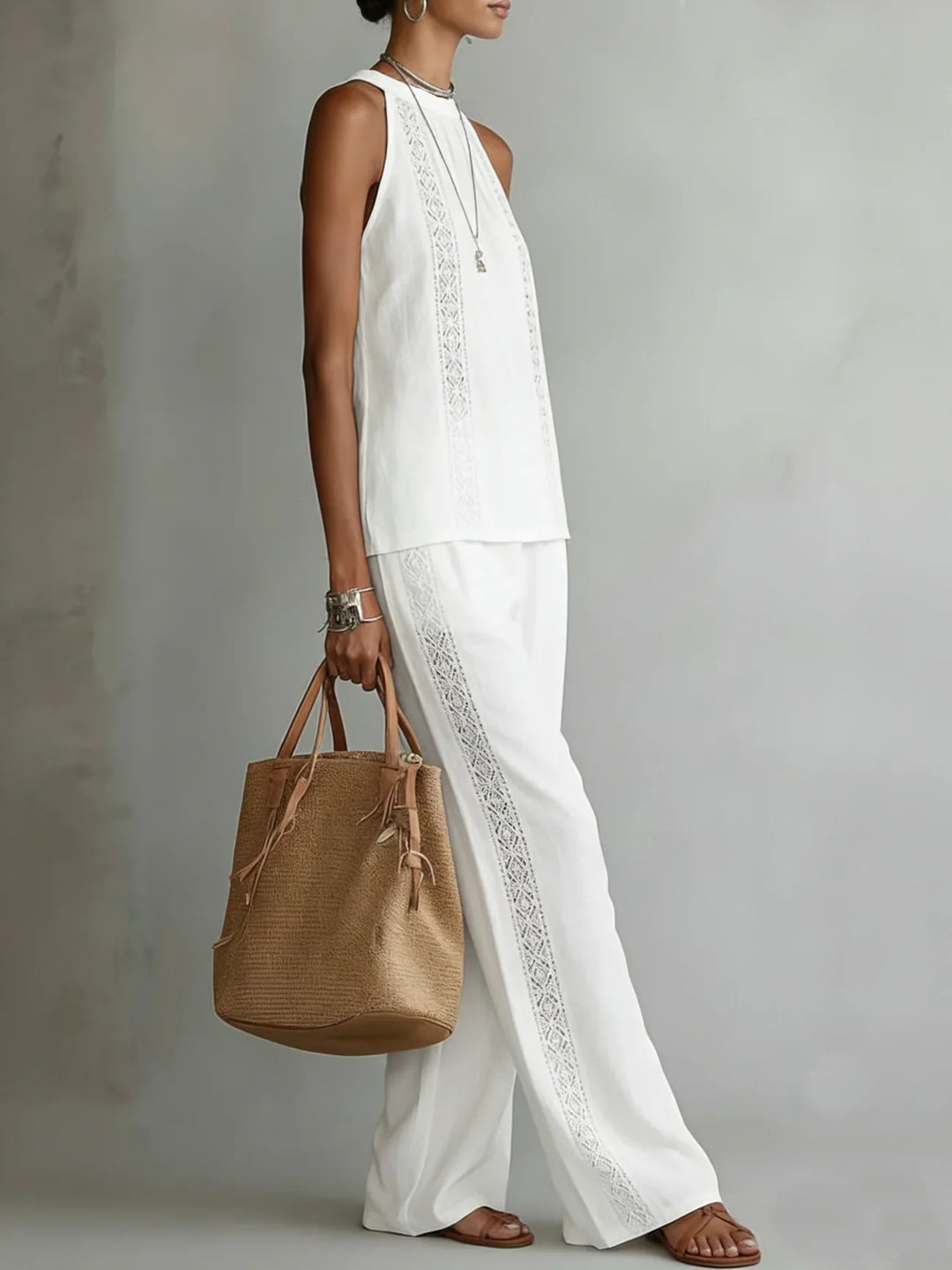 Camilla | Elegante Set Due Pezzi in Lino