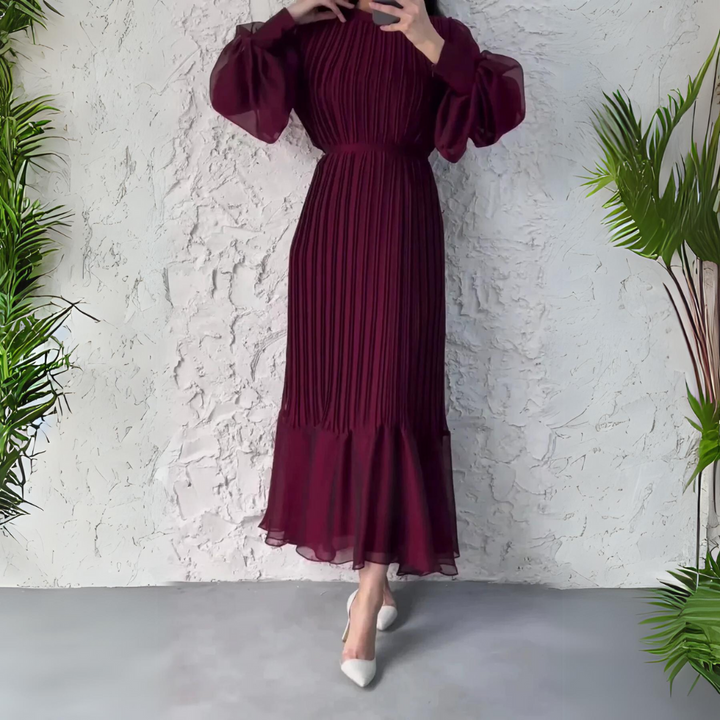 Hazel - Abito Elegante Plissettato