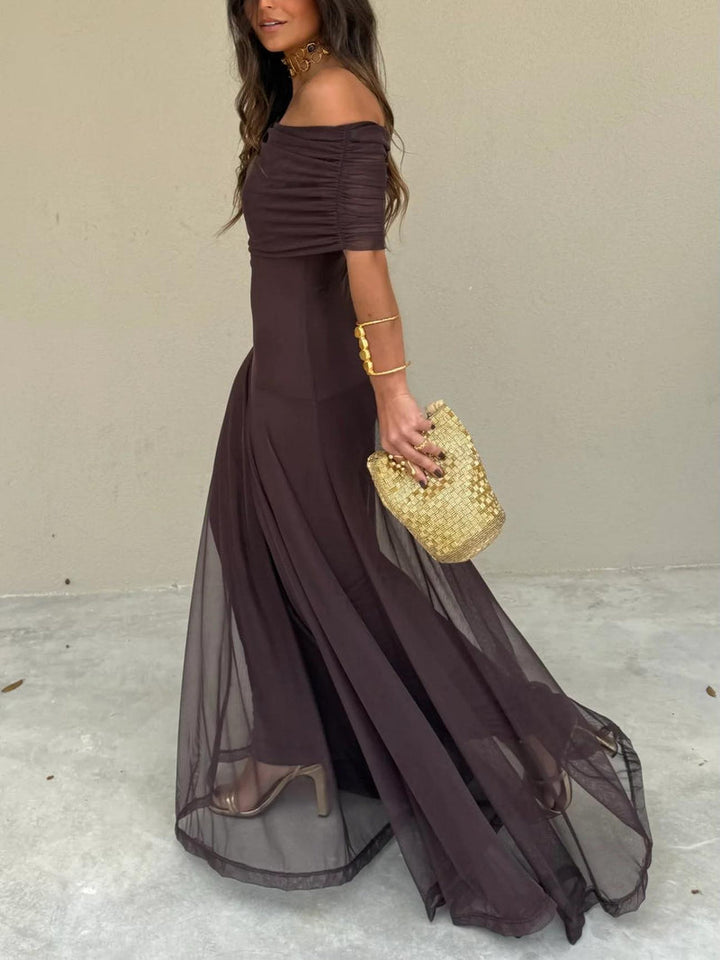 Camila | Vestito Maxi Elegante in Mesh