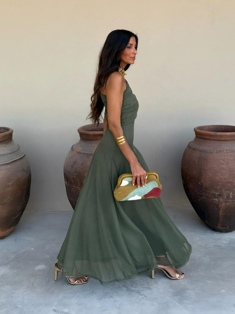 Camila | Vestito Maxi Elegante in Mesh