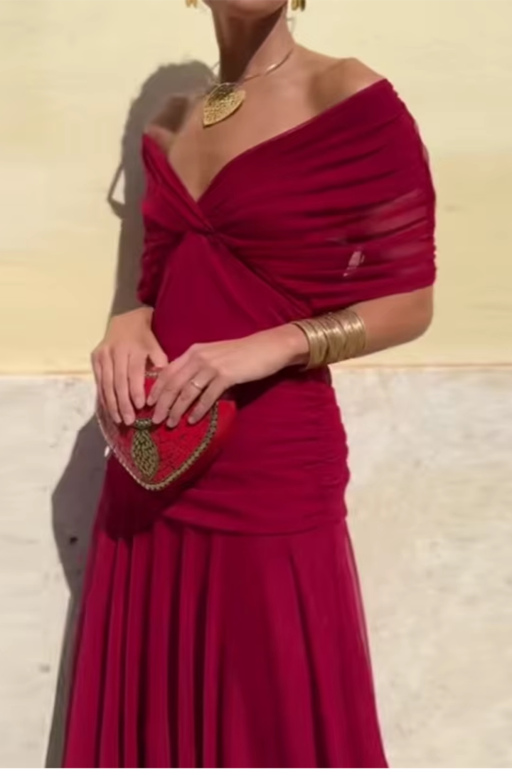 ANA | ABITO MAXI PLEAT ELEGANTE