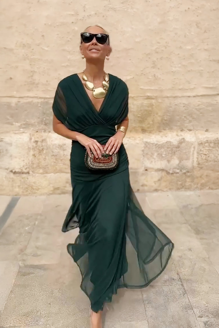 ANA | ABITO MAXI PLEAT ELEGANTE