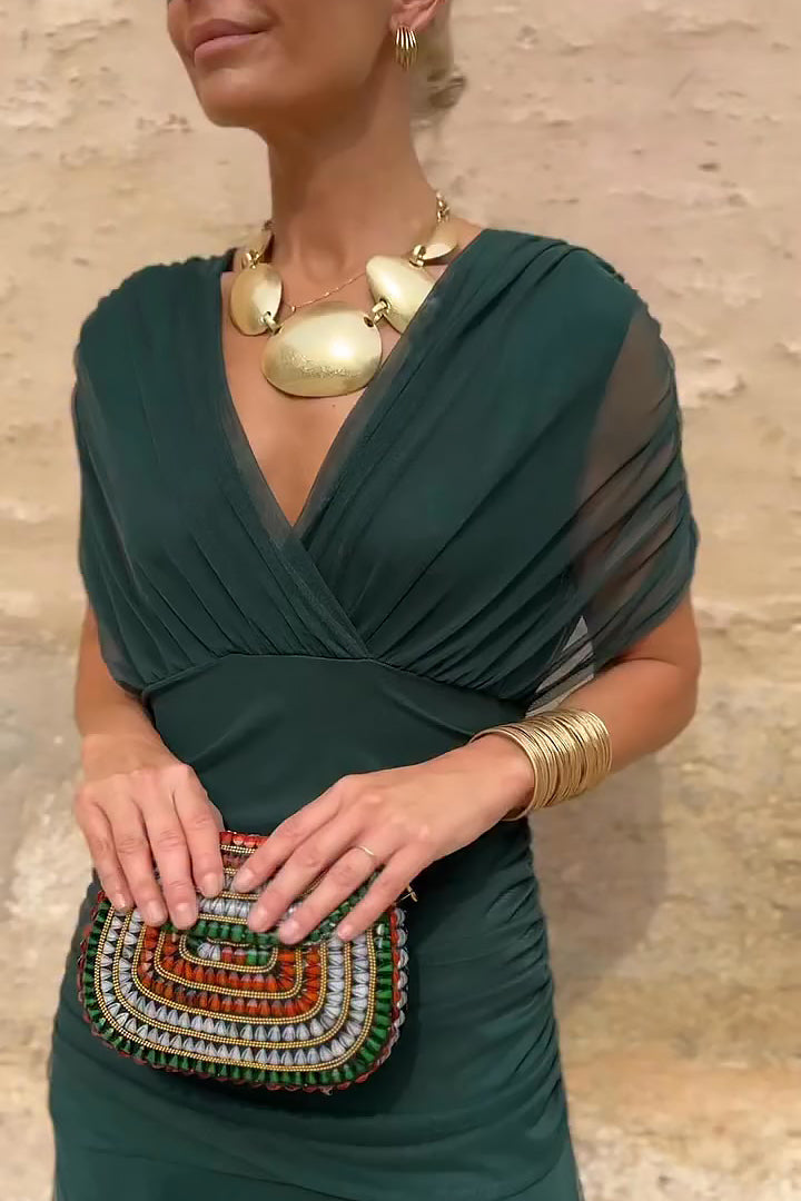 ANA | ABITO MAXI PLEAT ELEGANTE