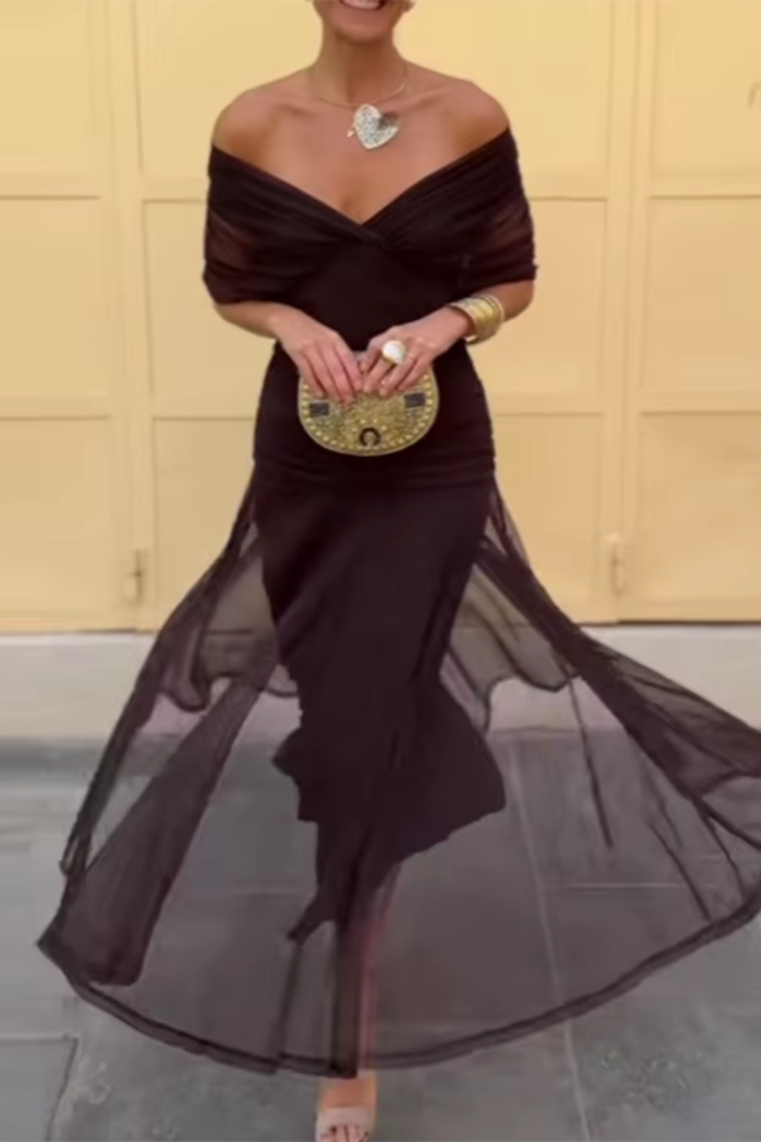 ANA | ABITO MAXI PLEAT ELEGANTE