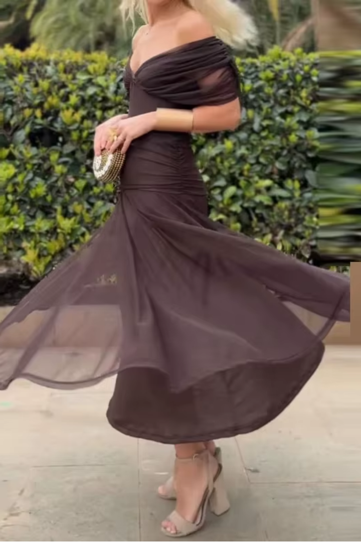 ANA | ABITO MAXI PLEAT ELEGANTE