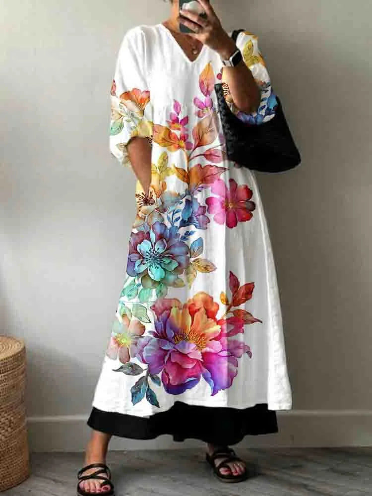 Abito Elegante Stampato Sofia