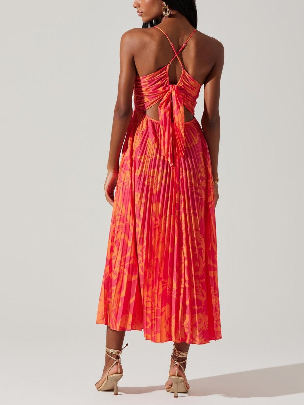 Heather | Collezione di Abiti Midi Eleganti con Stampa Floreale Chic Costiero