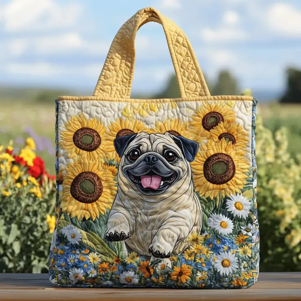 Sunny Paws | Borsa Tote Quilted Fatta a Mano