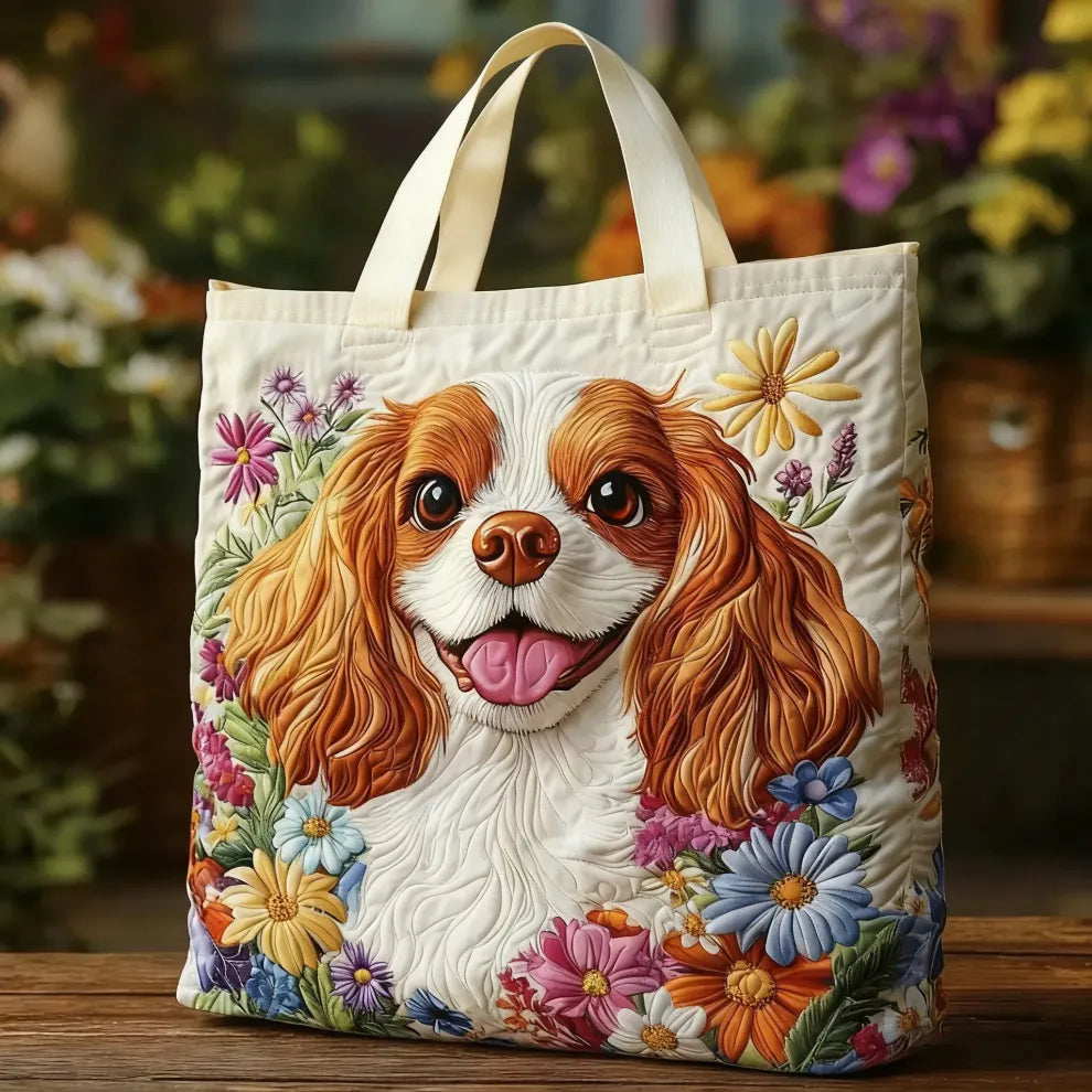 Blossom Pup | Borsa a Spalla Fatta a Mano con Trapuntatura