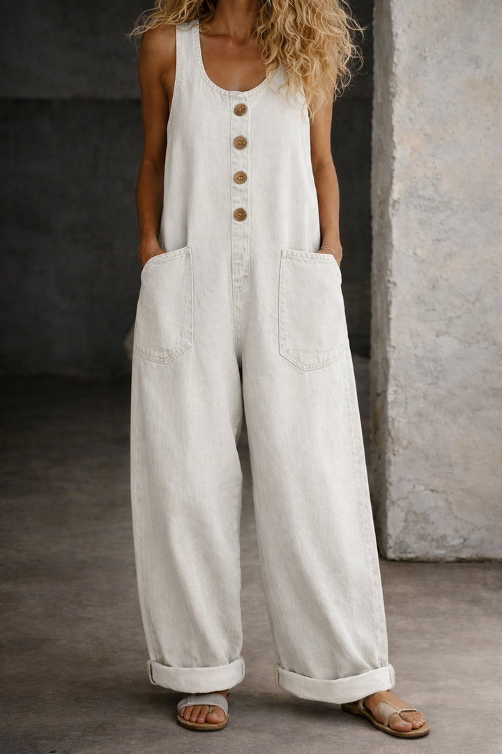 Willy | Salopette in Denim Vintage Lavato