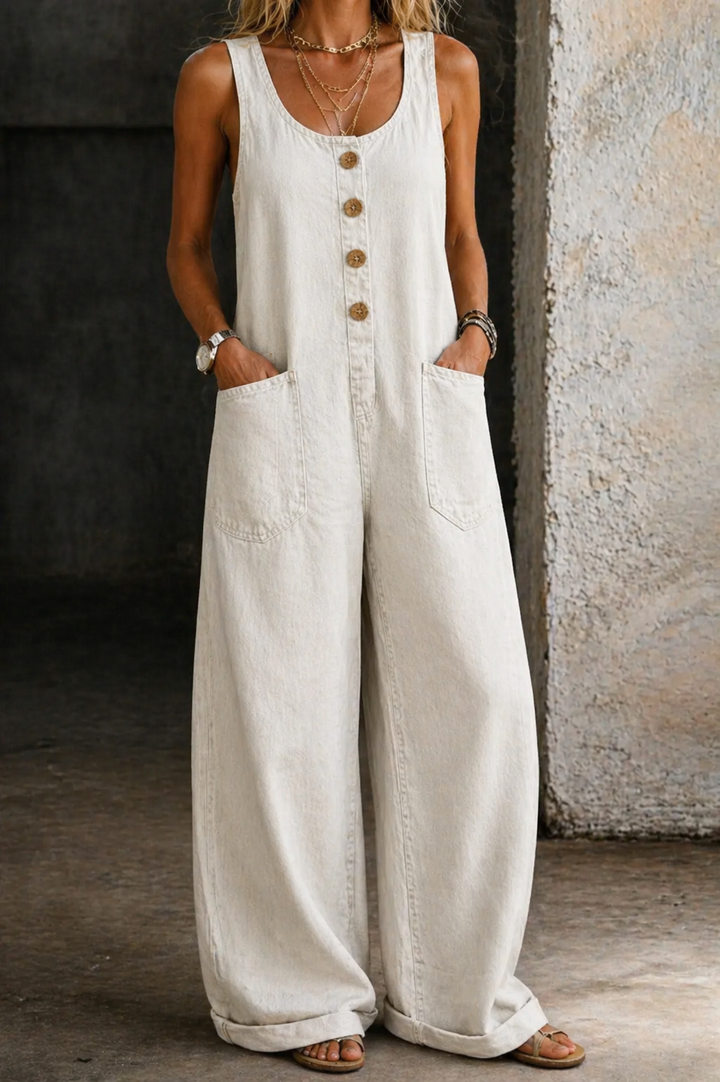 Willy | Salopette in Denim Vintage Lavato