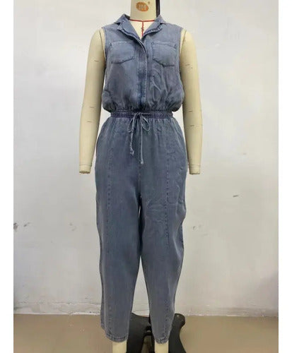 Rosalia |  Tute in Denim Senza Maniche