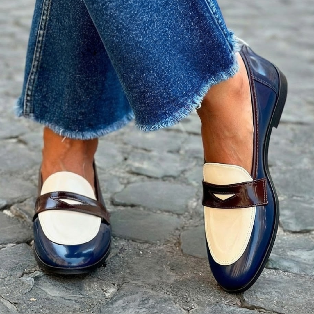 Claudia | Mocassini a Contrasto