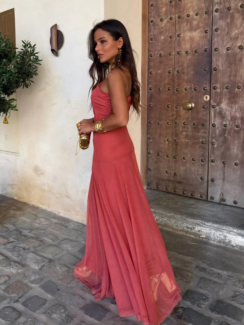 Camila | Vestito Maxi Elegante in Mesh