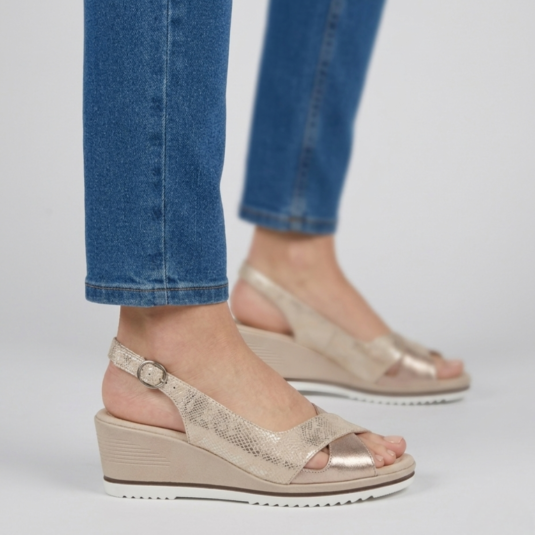 Francesca - sandalo di comfort per donna con tacco