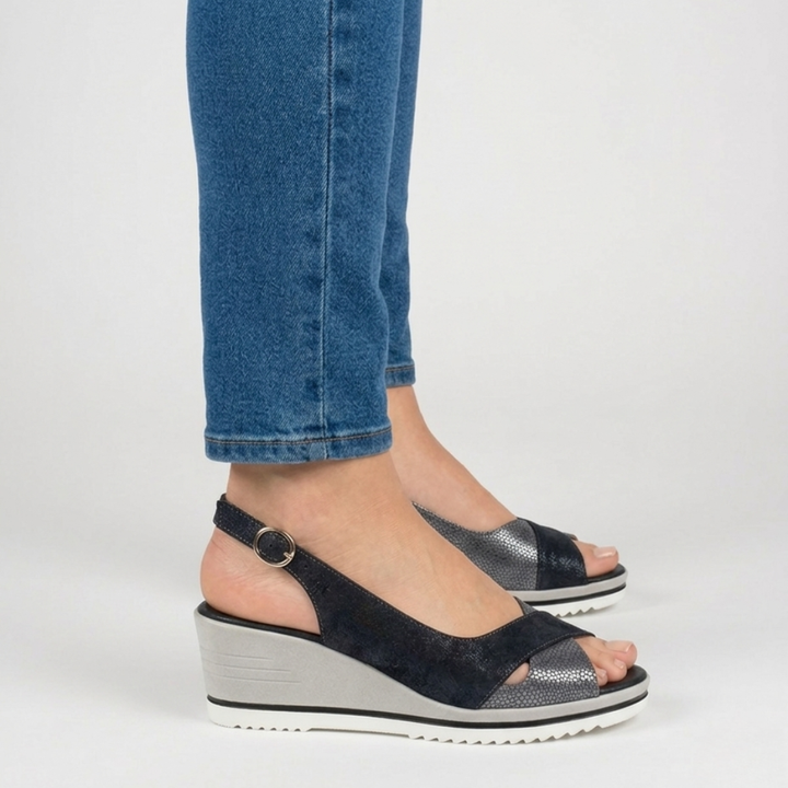 Francesca - sandalo di comfort per donna con tacco