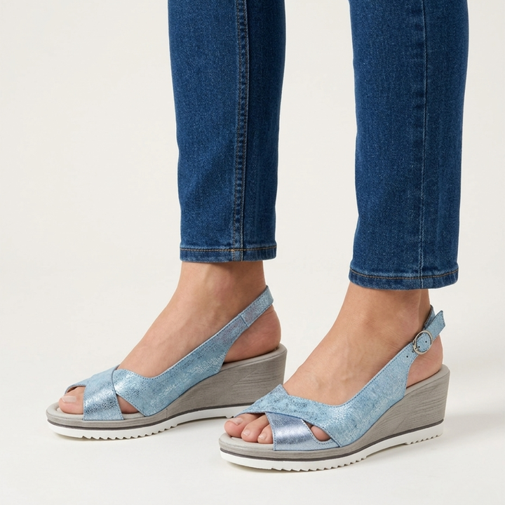 Francesca - sandalo di comfort per donna con tacco