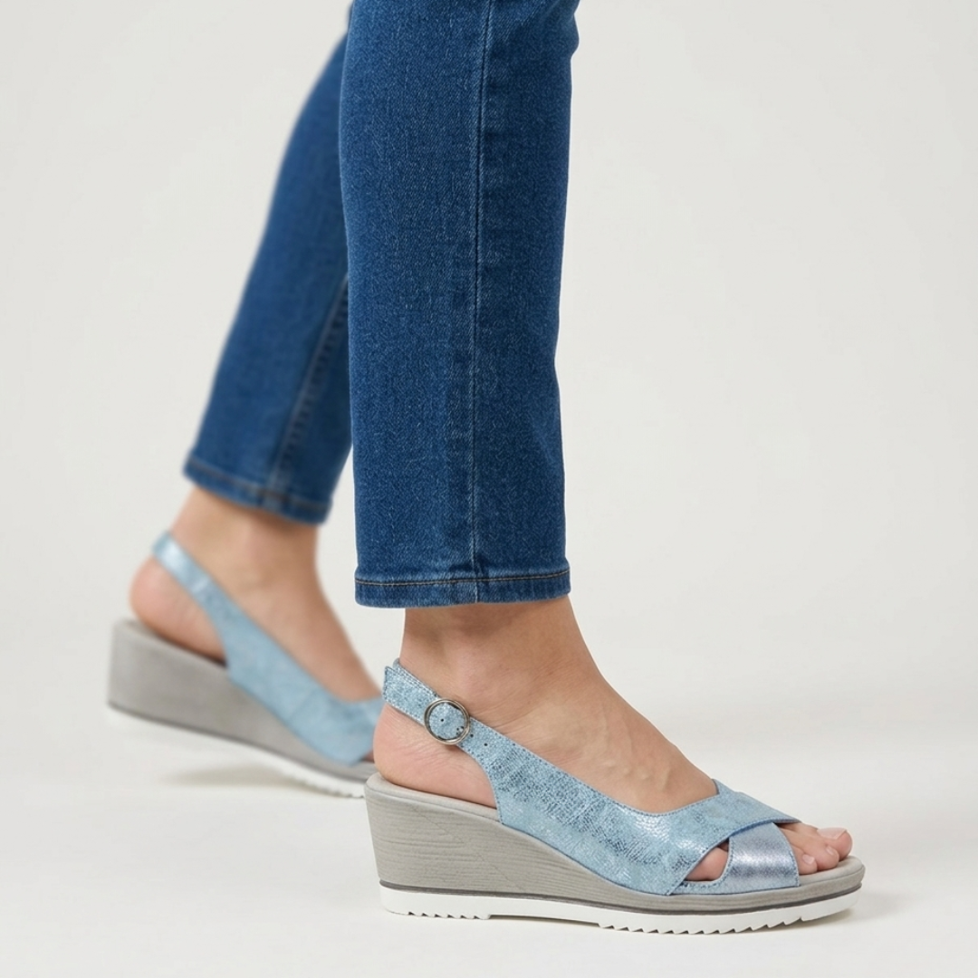 Francesca - sandalo di comfort per donna con tacco