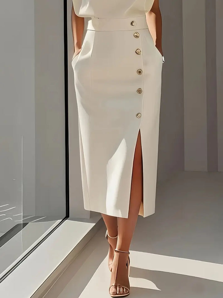 Dolly - Abito Midi con Spacco Laterale