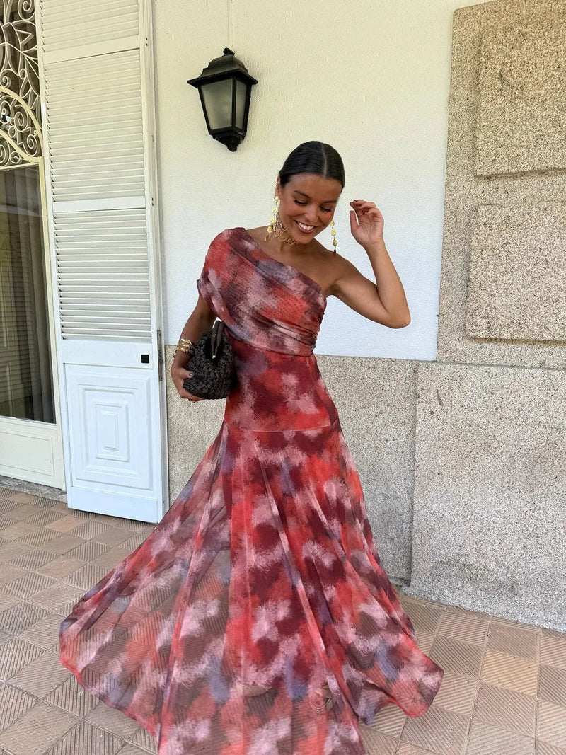 Camila | Vestito Maxi Elegante in Mesh