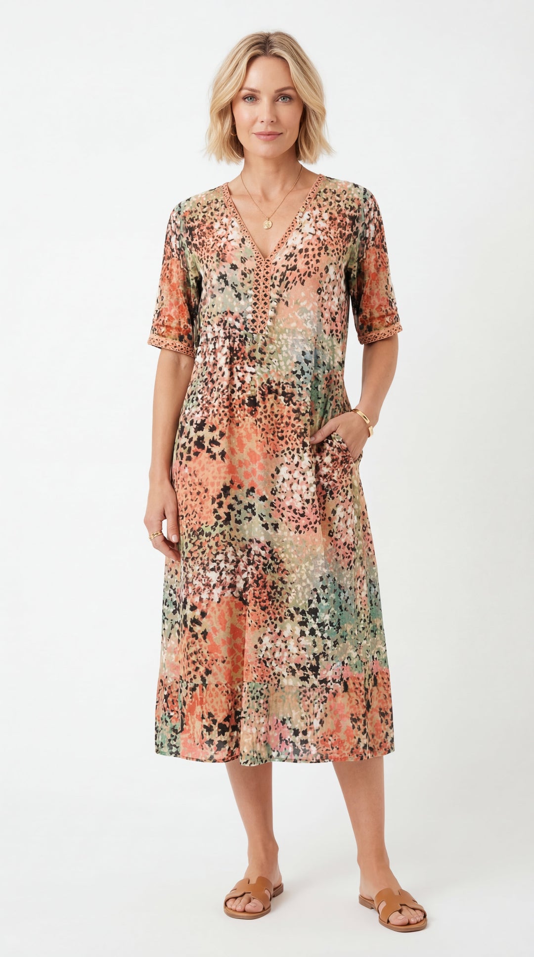 Lina | Vestito leggero con scollatura a V