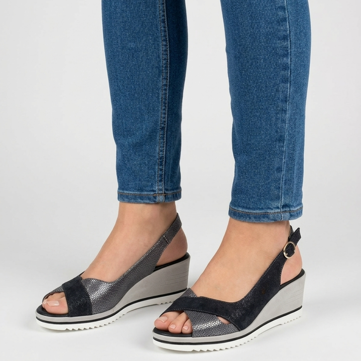 Francesca - sandalo di comfort per donna con tacco