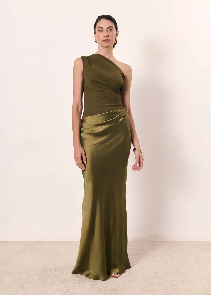 Abito Maxi con Colpa in Satin