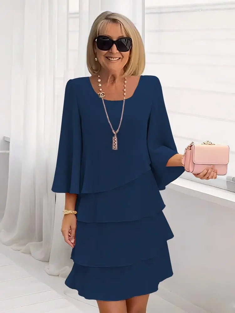 Catherine | Abito Elegante con Rouches