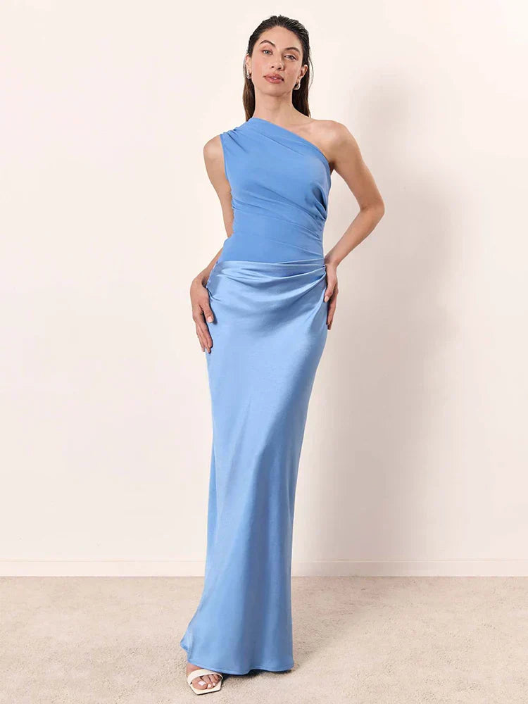Abito Maxi con Colpa in Satin