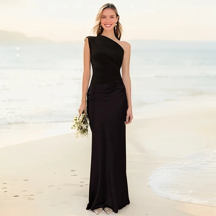 Abito Maxi con Colpa in Satin
