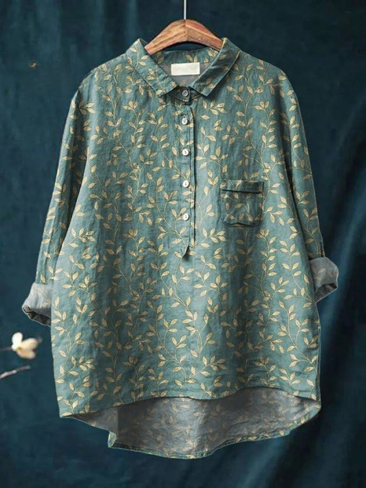 Lina | Camicia Ricamata Floreale Vivace