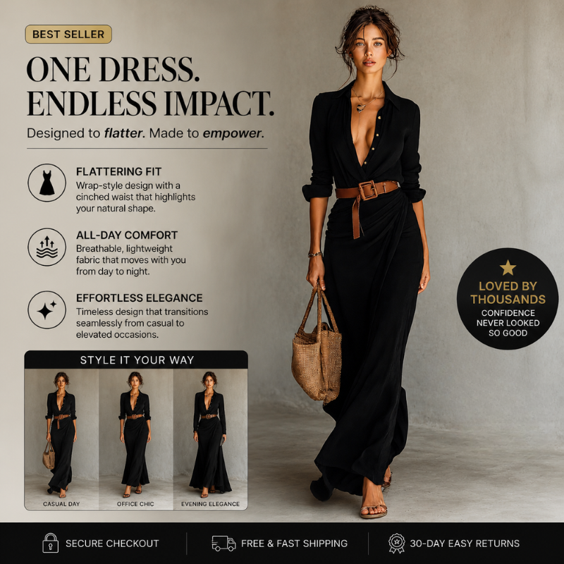 Evelyn | Abito Maxi Elegante
