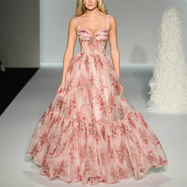Abito in Tulle con Volant Elysian