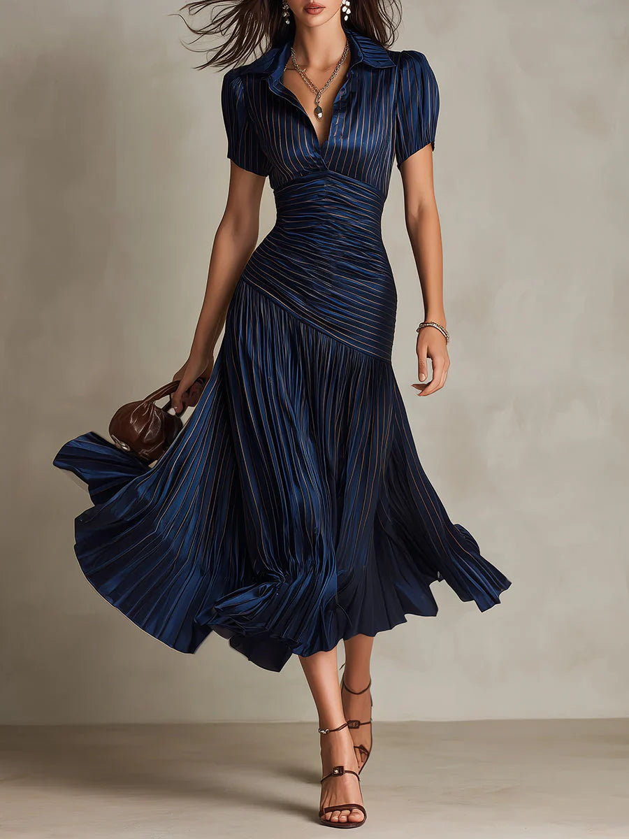 Firenze | Abito Maxi in Chiffon Vintage Elegante