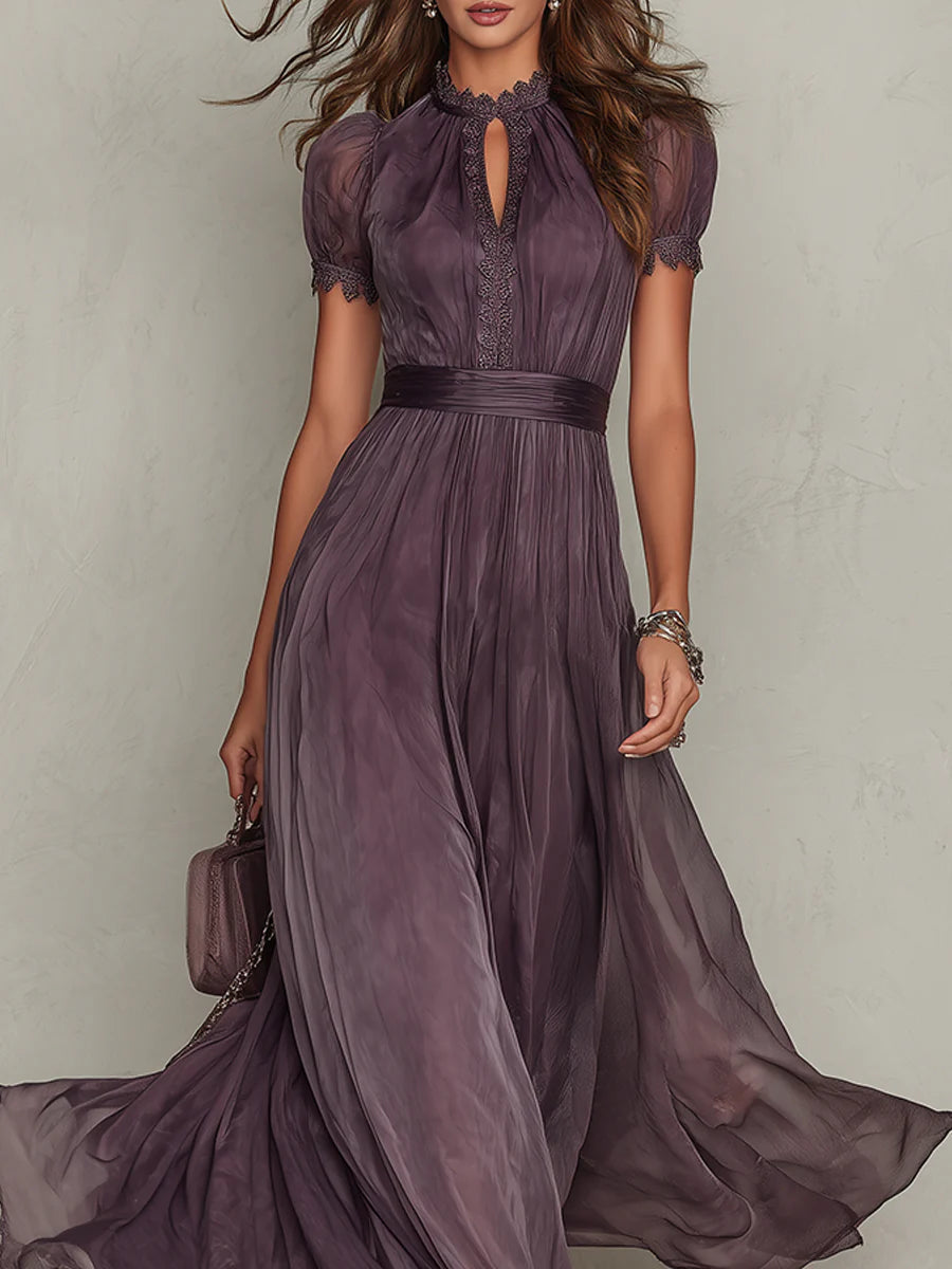 Ashley | Abito Maxi in Chiffon Vintage Elegante